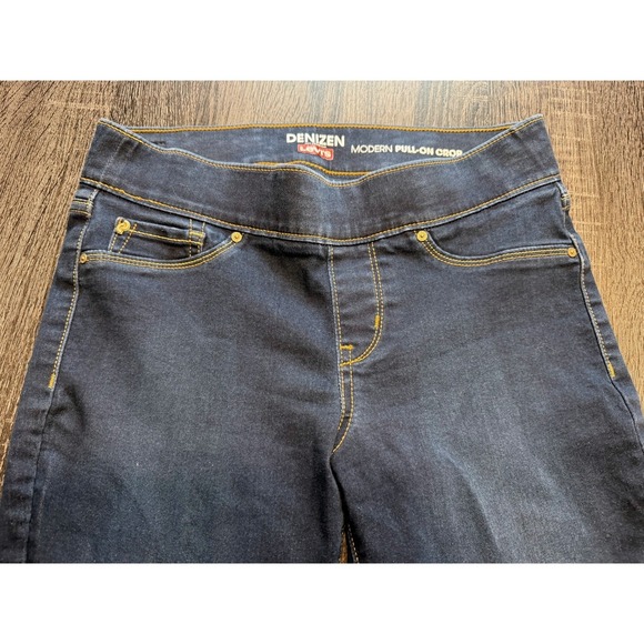 Denizen from Levi's Modern Pull-On Crop Jeans Dark Wash Stretch 12x30 - Picture 3 of 7